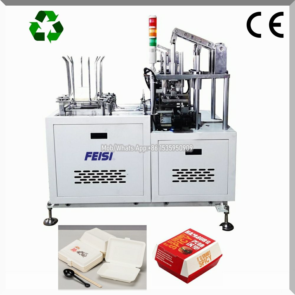 Automatic Hinged Meal Box Food Container Making Machine