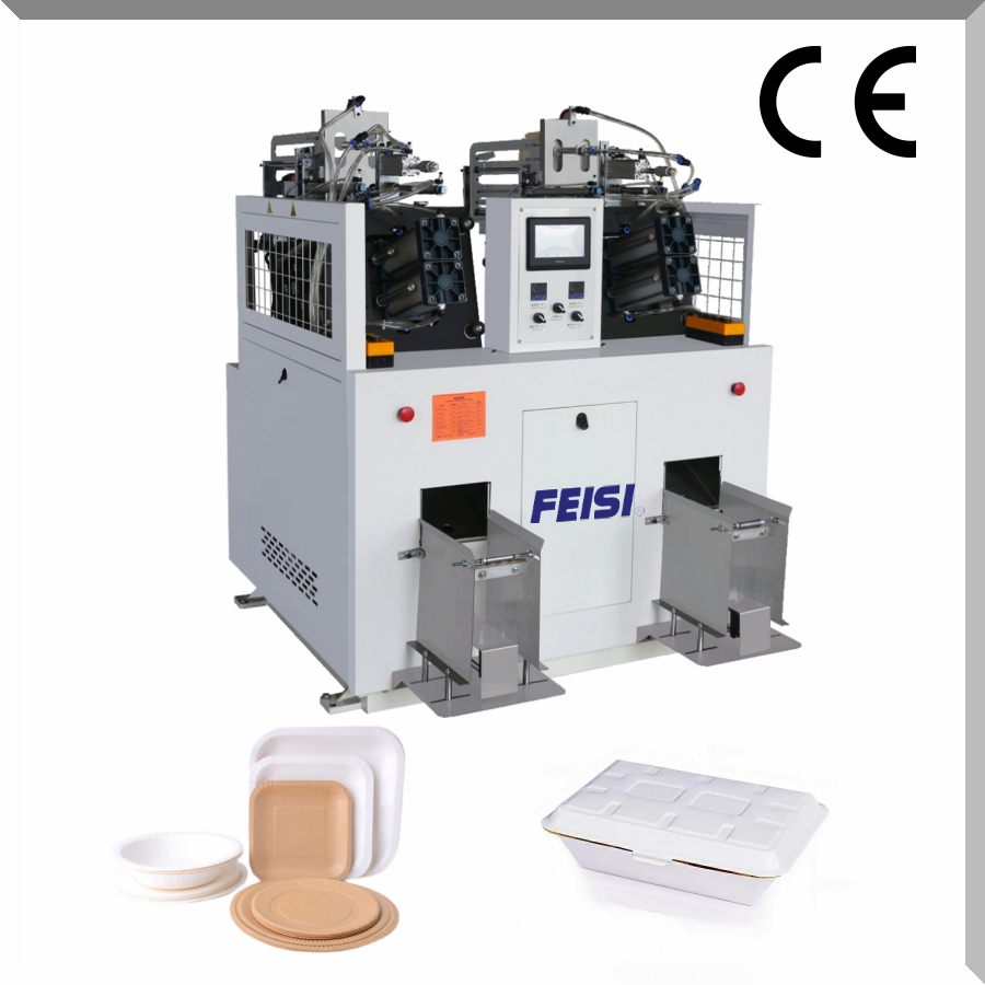 Dual Position Automatic Paper Plates Making Machine